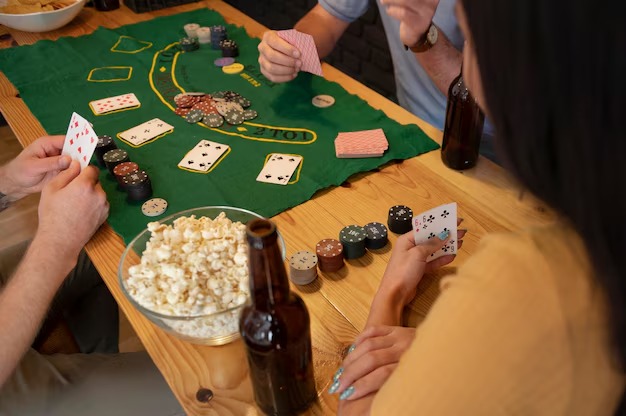 satset189 Hot Pot payout table display showing card rankings and odds for player win, dealer win, and tie outcomes